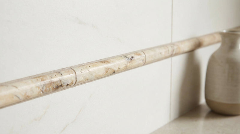 Philadelphia Travertine 1/2x12 Honed Travertine Tile Pencil Liner