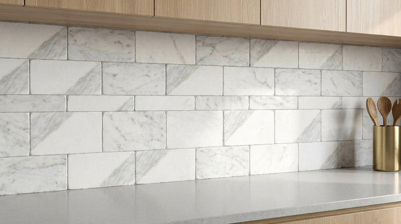 Calacatta Gold (Italian) Calacatta Gold Marble 3x6 Polished / Honed Tile