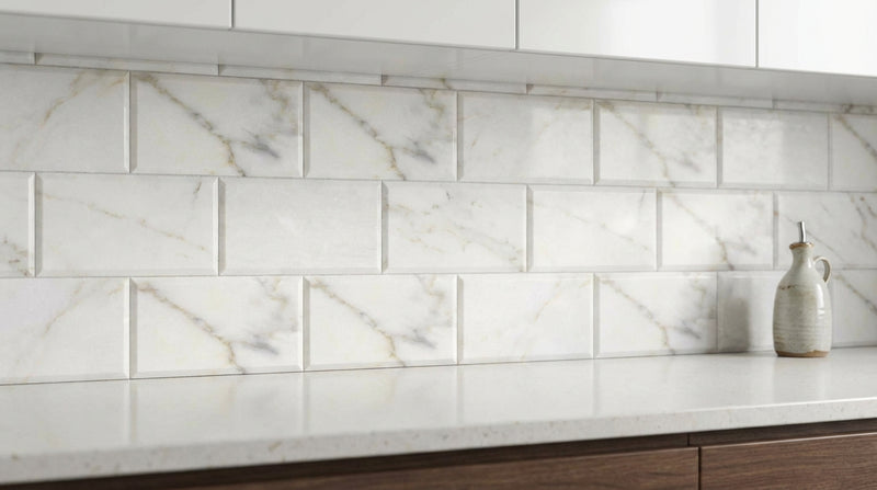 Calacatta Gold (Italian) Calacatta Gold Marble 3x6 Polished / Honed Tile