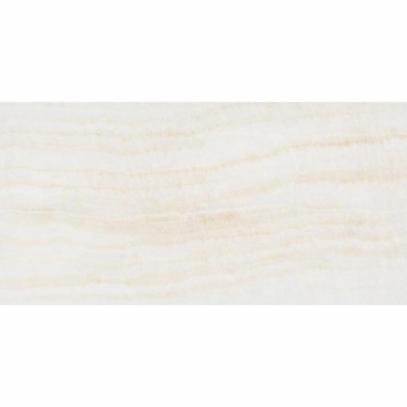 White (Bianco / Vanilla) Onyx 3x6 Polished Tile