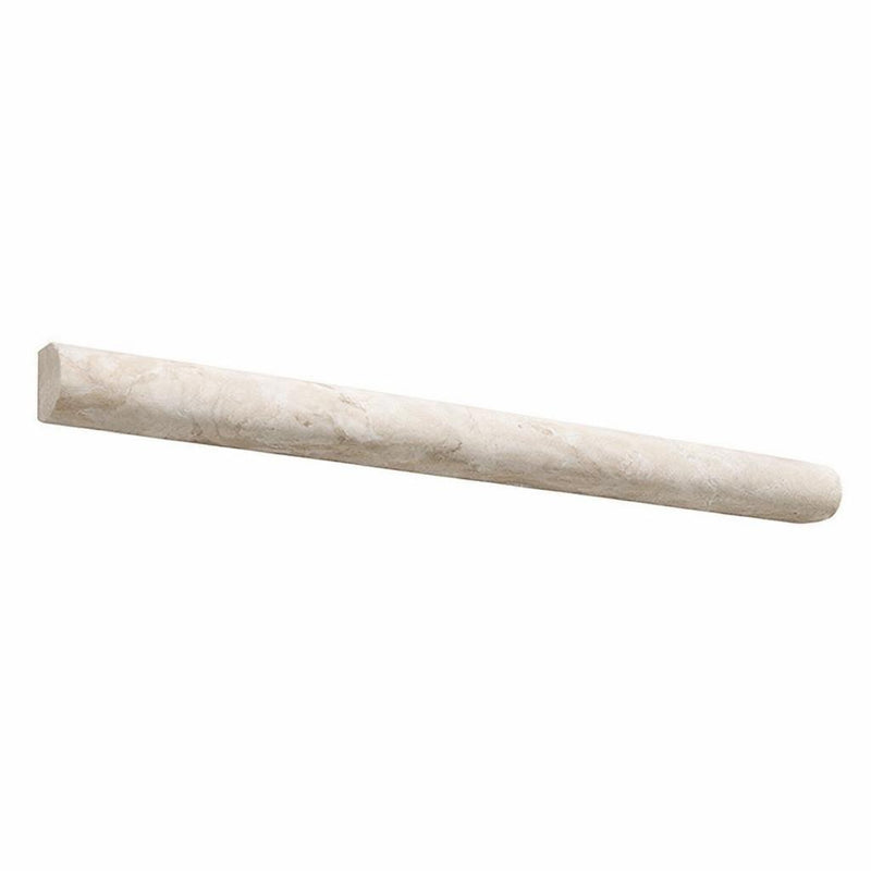 Durango / Paredon (Mexican) - Cross Cut Durango Travertine 3/4x12 Honed Travertine Tile Bullnose Liner