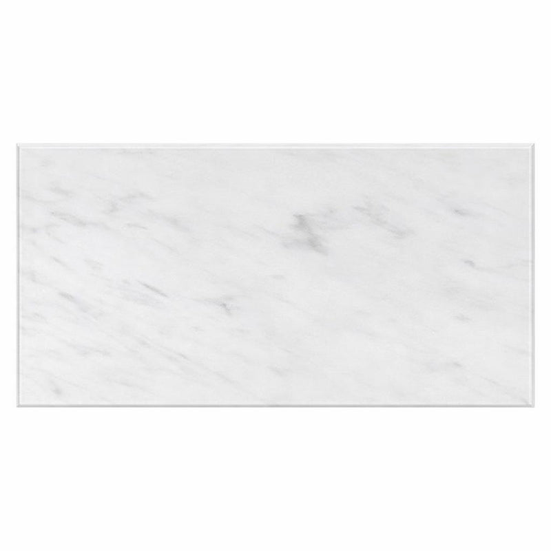 Carrara White (Italian) Carrara White Marble 6x12 Polished / Honed Tile
