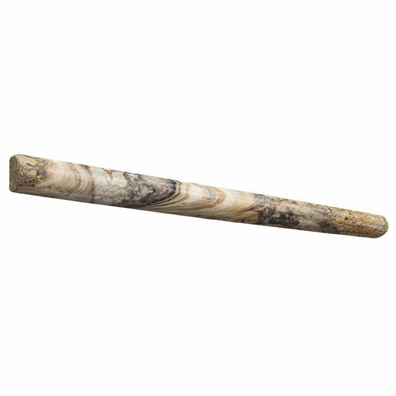 Antico Onyx 3/4x12 Honed Travertine Tile Bullnose Liner