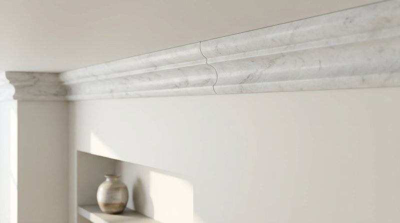 Calacatta Gold (Italian) Calacatta Gold Marble 2x12 Polished / Honed Tile Crown (Mercer) Molding Crown Molding