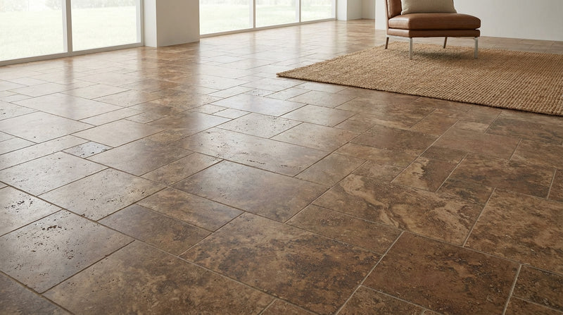 Noce (Antalya) Travertine Versailles Pattern Filled, Honed & Straight-Edged Travertine Tile
