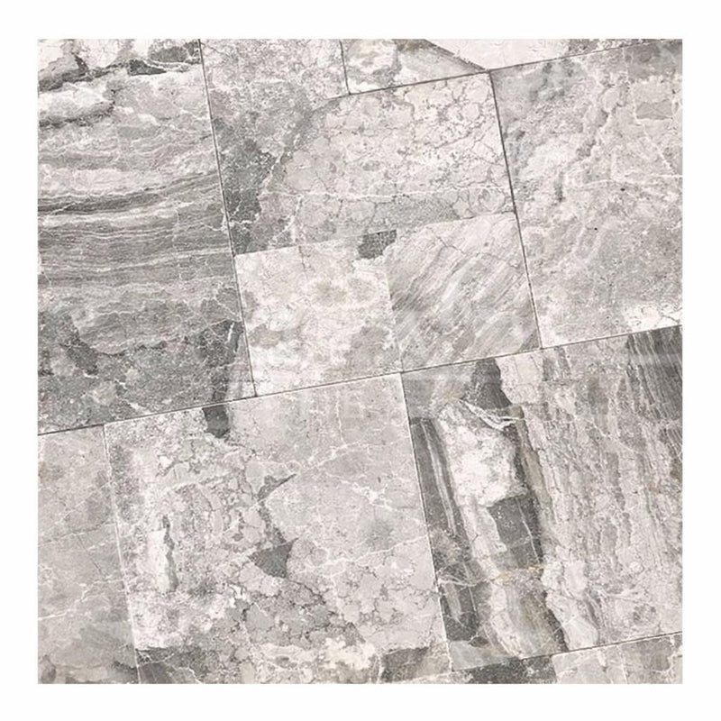 Atlantic Gray Marble Brushed / Chiseled Tile