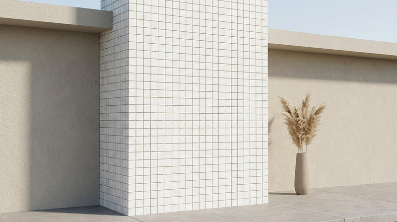 Bianco Dolomiti (White Dolomite) 2x2 Honed Mosaic
