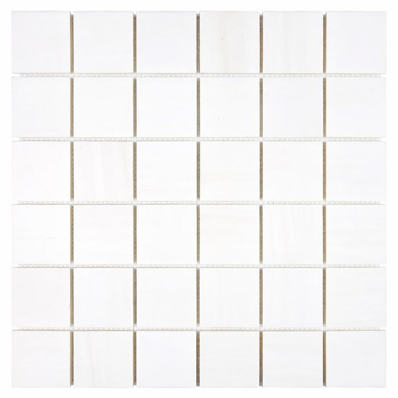 Bianco Dolomiti (White Dolomite) 2x2 Honed Hexagon Mosaic