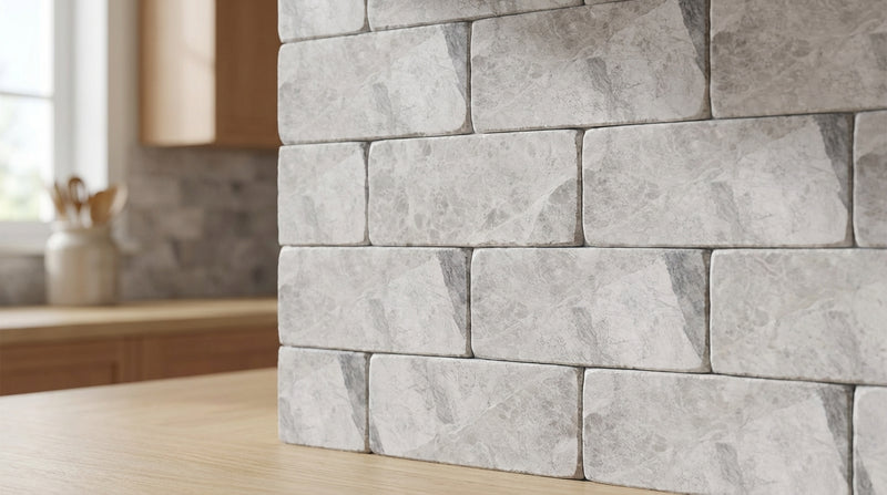 Atlantic Gray Marble 3x6 Polished/Honed Tile