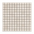 White Pearl (Turkish Botticino) (Botticino) Marble 1x1 Tumbled Mosaic