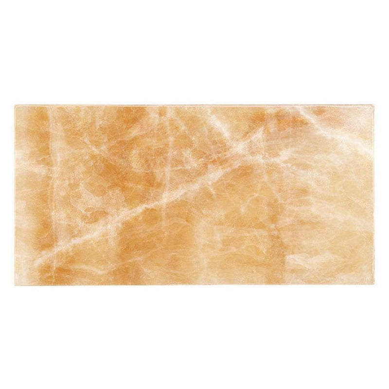 Honey (Giallo Crystal) Onyx 3x6 Polished Tile