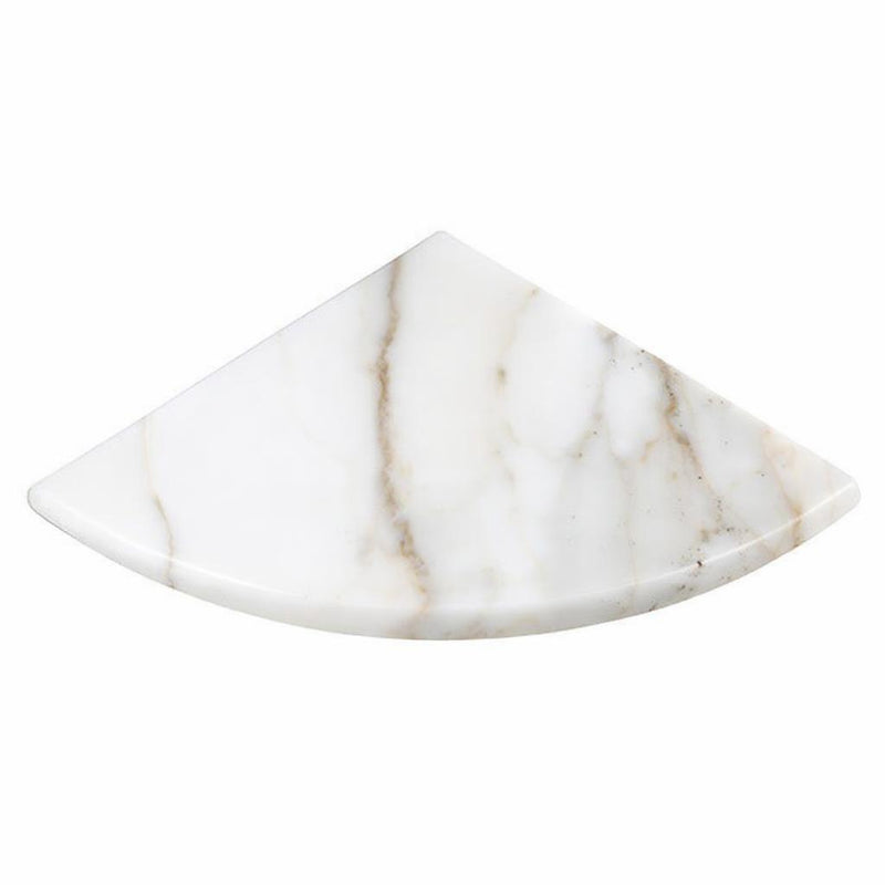 Calacatta Gold Marble Shower Corner Shelves - 9x9 Honed (Both Sides) Shelf Shower Corner Shelf
