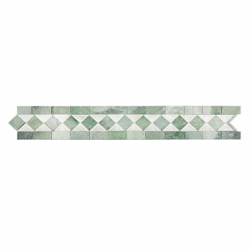 Green (Multi) Onyx 2x12 Polished Tile Crown (Mercer) Molding Crown Molding
