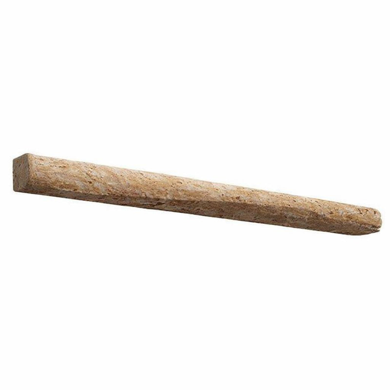 Noce Exotic (Vein-Cut) Travertine 3/4x12 Honed Travertine Tile Bullnose Liner