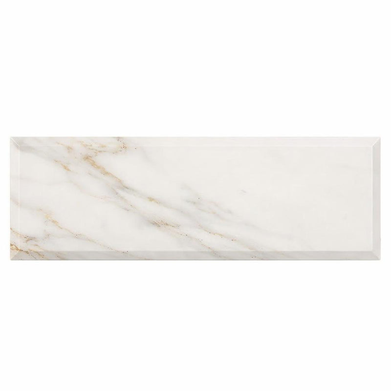 Calacatta Gold (Italian) Marble 4x12 Honed Tile