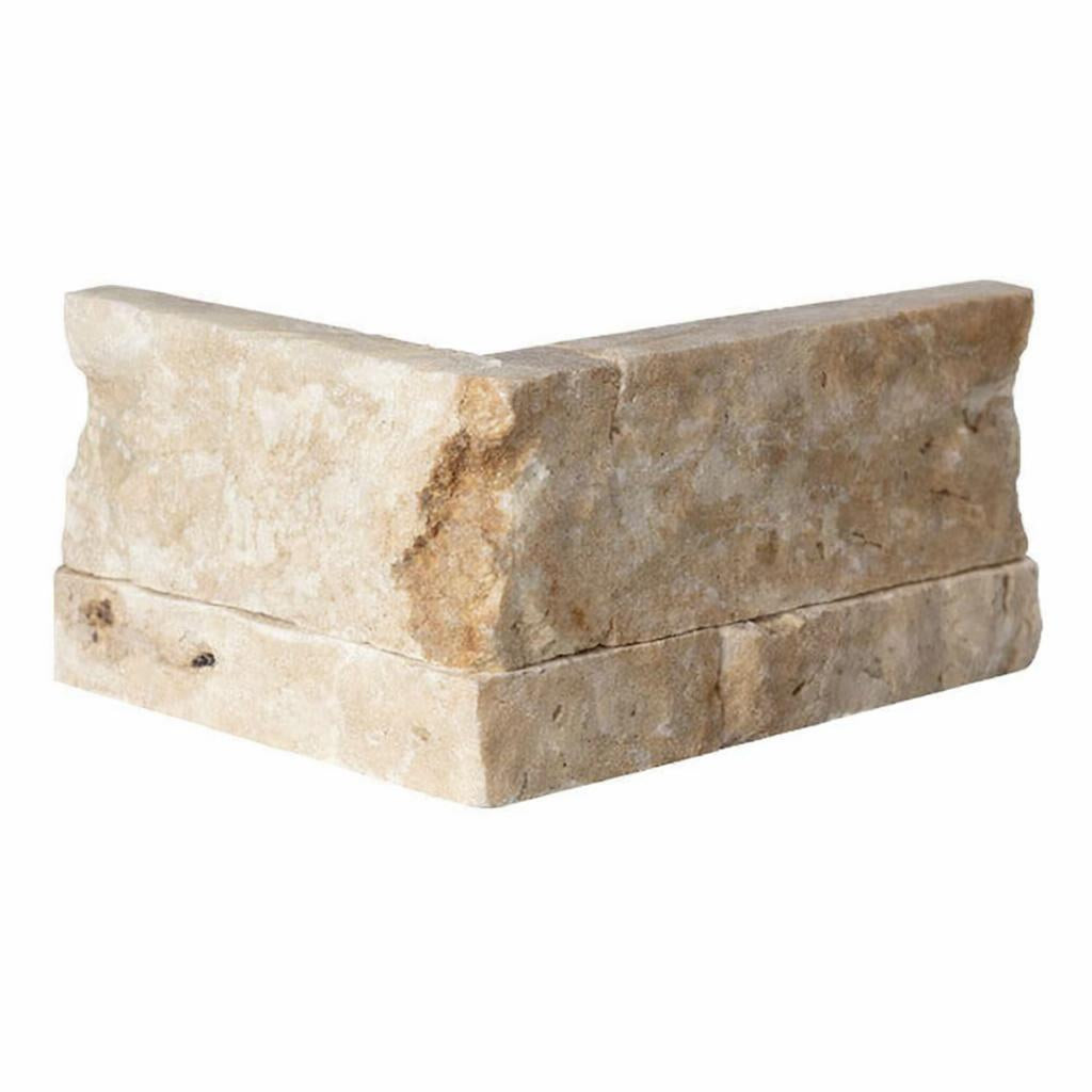 Latravonya Travertine Split-faced Travertine Ledger Panel — Solidshape