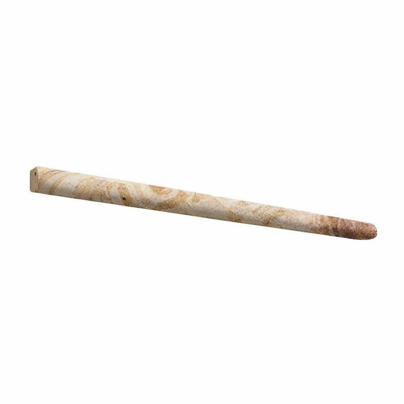 Valencia Travertine 1/2x12 Honed Travertine Tile Pencil Liner