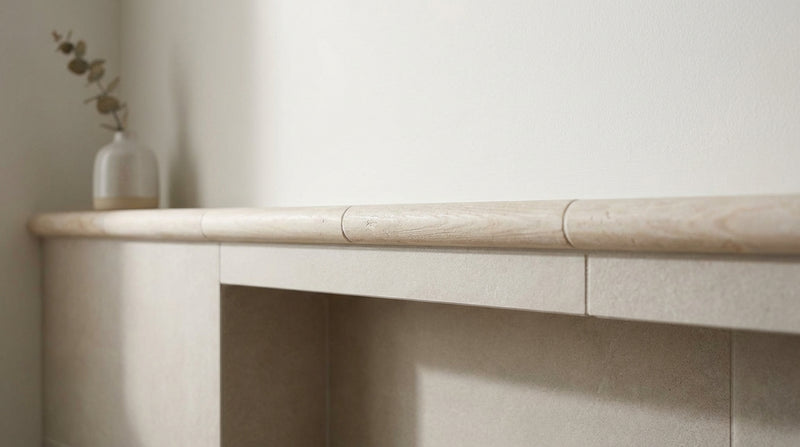 Cappuccino Marble 1/2x12 Polished Tile Pencil Liner