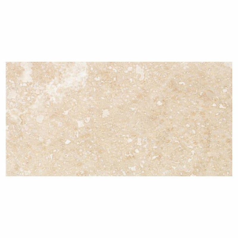 Ivory / Light Travertine 12x24 Cream Filled & Polished Tile