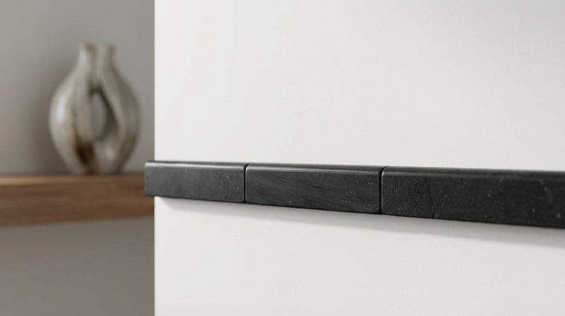 Absolute Black Granite 1/2x12 Polished Tile Pencil Liner
