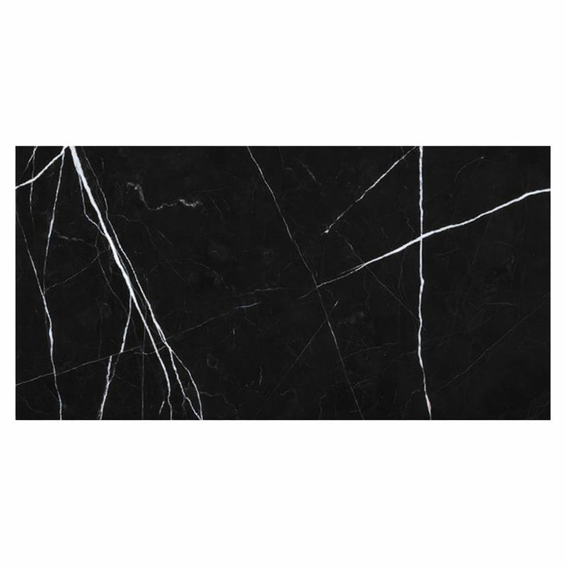Nero Marquina (Black) Nero Marquina Marble 12x24 Polished / Honed Tile