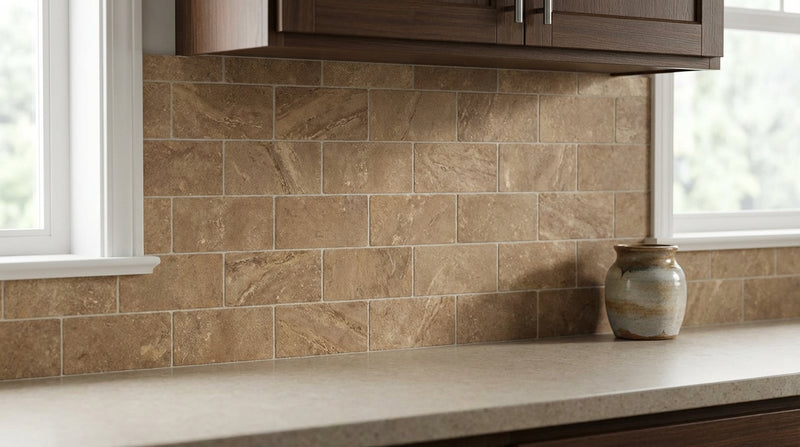Noce (Antalya) Travertine 3x6 Filled & Honed Travertine Tile