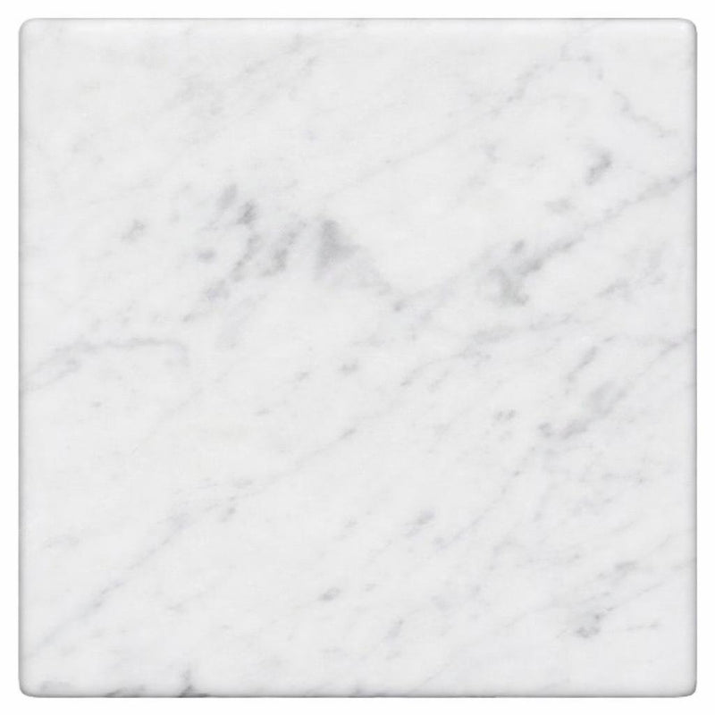 Carrara White (Italian) Carrara White Marble 6x6 Tumbled Tile