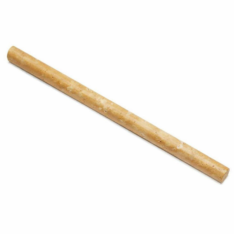 Gold / Yellow Gold Travertine 1/2x12 Honed Travertine Tile Pencil Liner