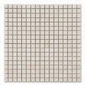 White Pearl (Turkish Botticino) (Botticino) Marble 5/8x5/8 Tumbled Mosaic