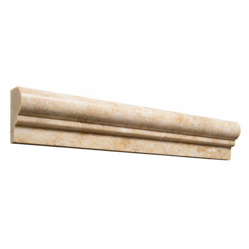 Cappuccino Marble 2x12 Polished Tile OG-1 (Single-step Chair Rail Trim)