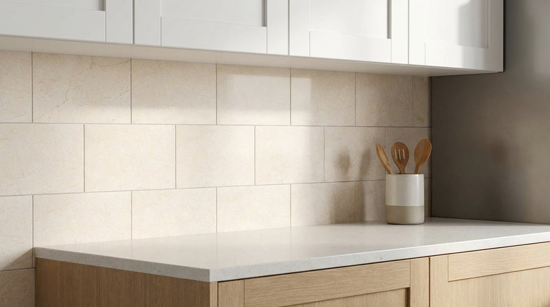 Crema Marfil (Spanish) Crema Marfil Marble 3x6 Cream Polished / Honed Tile