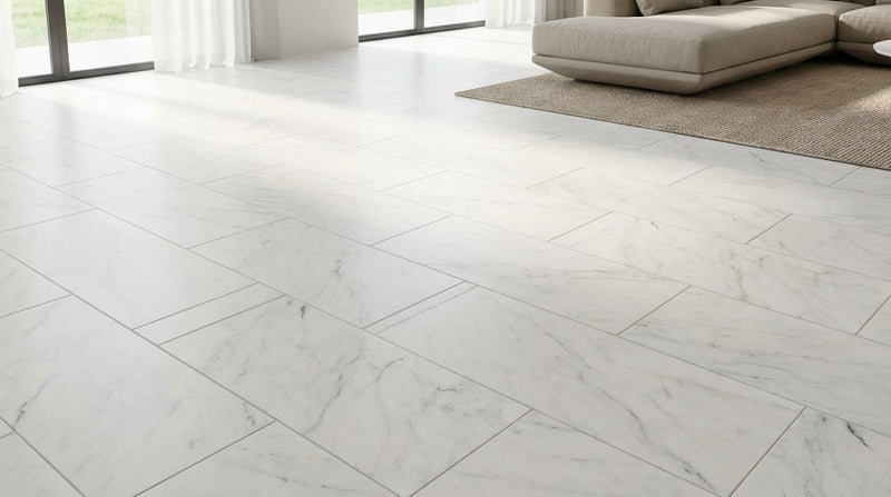 Oriental White (Asian Statuary) Oriental White Marble 12x24 Polished / Honed Tile