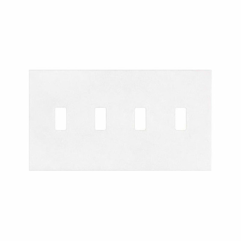 Thassos White Switch Plate Covers 4-1/2x8 1/4 Honed Plate Cover 4-TOGGLE
