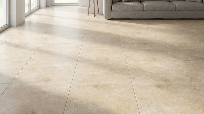 Durango / Paredon (Mexican) - Cross Cut Durango Travertine 12x12 Filled & Honed Travertine Tile