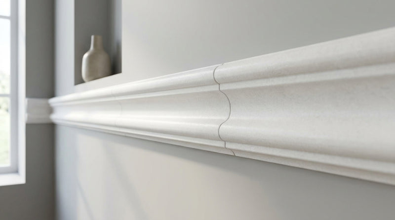 Bianco Dolomiti (White Dolomite) 2x12 Honed Tile Milano Molding