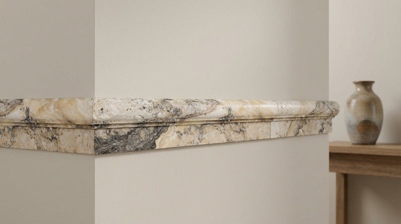 Antico Onyx 2x12 Honed Travertine Tile OG-1 (Single-step Chair Rail Trim)
