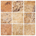 Scabos Travertine 4x4 Tumbled Travertine Tile