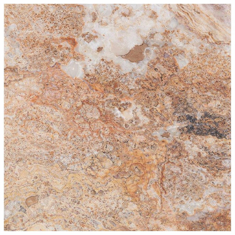 Scabos Travertine 18x18 Filled & Honed Travertine Tile