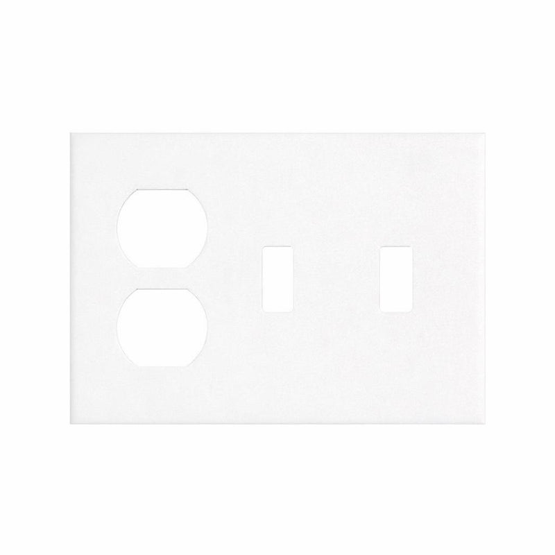 Thassos White Switch Plate Covers 4-1/2x6 1/3 Honed Plate Cover 3-DUPLEX