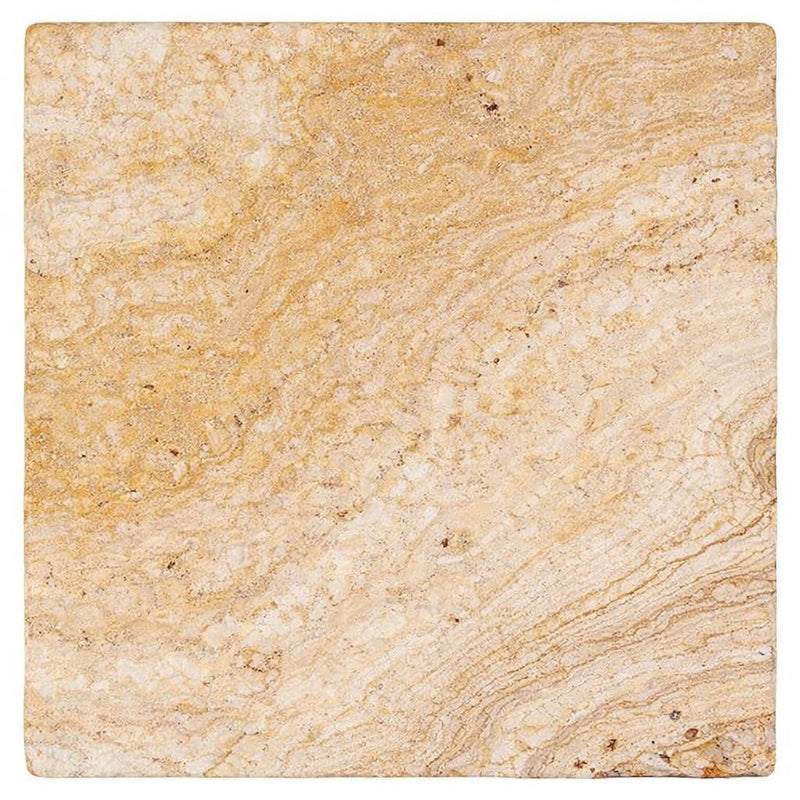Valencia Travertine 12x12 Tumbled Travertine Tile
