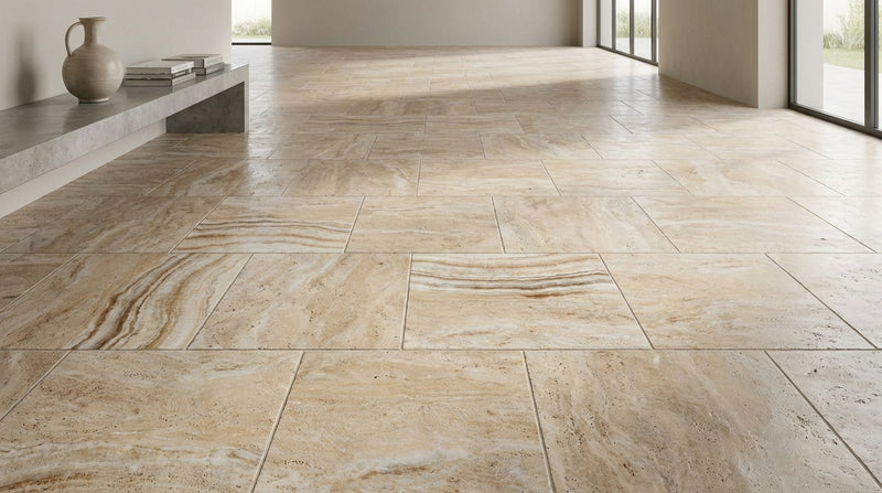 Latravonya Travertine 12x12 Tumbled Travertine Tile