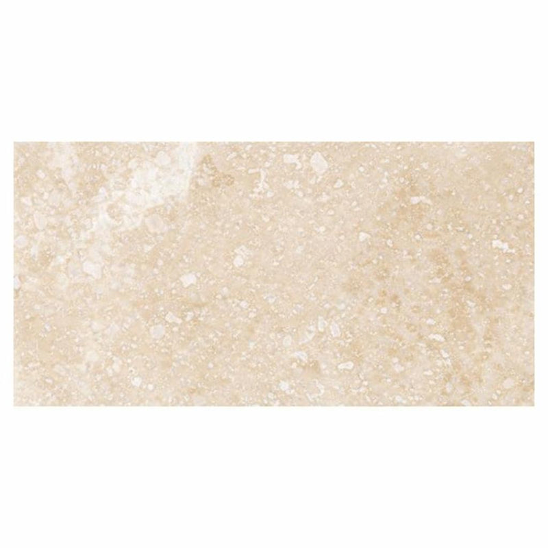 Ivory / Light Travertine 12x24 Cream Filled & Honed Tile — Solidshape