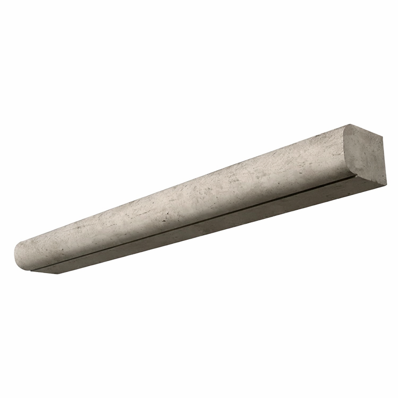 Tundra Gray Marble 1/2x12 Polished / Honed Tile Pencil Liner