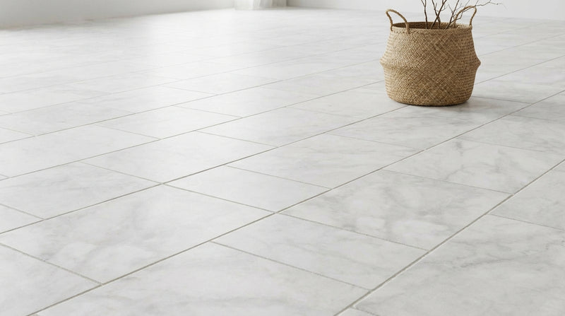 Bianco Congelato Marble 18x18 Leathered Dolomite Tile