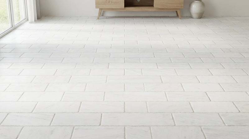 Bianco Dolomiti (White Dolomite) 6x12 Honed Tile