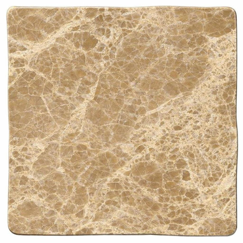 Emperador Light Marble 6x6 Tumbled Tile