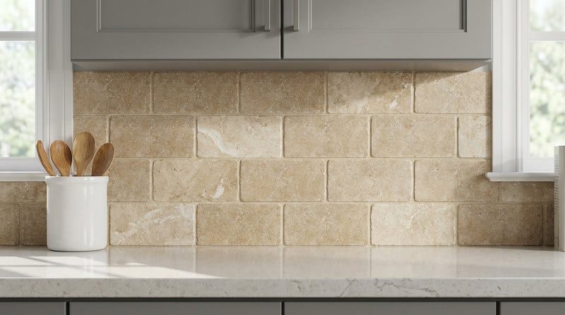 Noce (Antalya) Travertine 3x6 Tumbled Travertine Tile