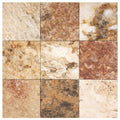 Scabos Travertine 4x4 CNC-Arched (Round-face / Wavy) Travertine Tile