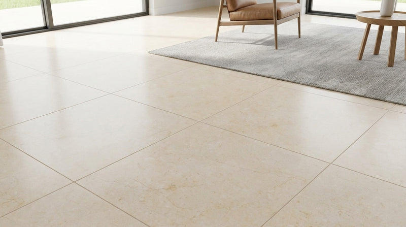 Crema Marfil (Spanish) Crema Marfil Marble 18x18 Cream Polished / Honed Tile