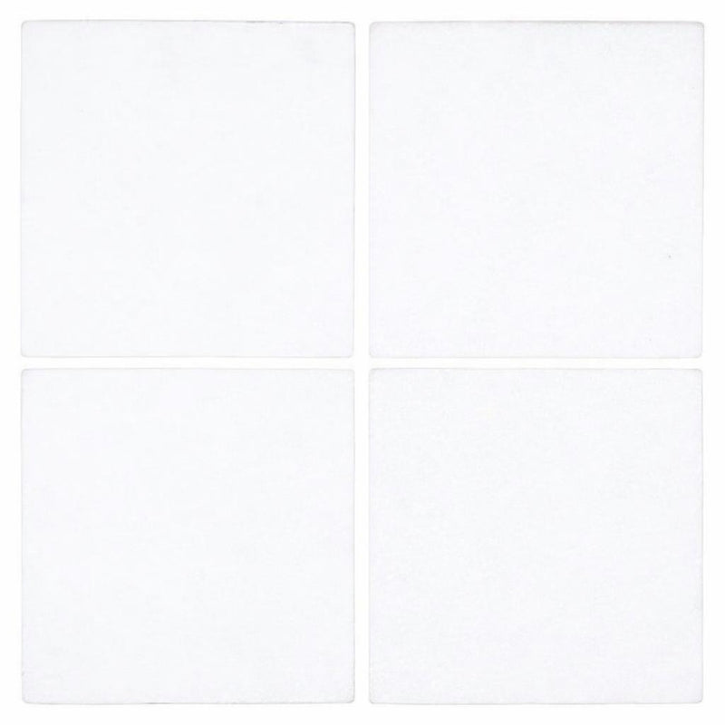 Thassos White (Greek) Thassos White Marble 6x6 Tumbled Tile